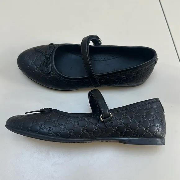 🔥 GUCCI Girls Guccisima Mary Jane SIZE 32 / girls size 1