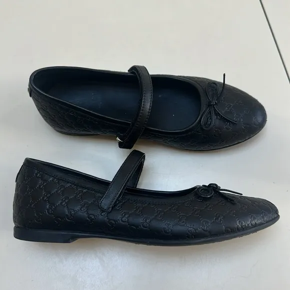 🔥 GUCCI Girls Guccisima Mary Jane SIZE 32 / girls size 1