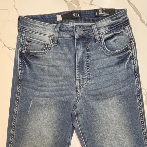 🆕 Kut from the Kloth | NWT Women’s MIA Fab Ab Toothpick Skinny Jeans Blue Denim