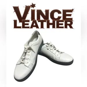 👞  men’s Vince leather sneakers size 12 EUR 46