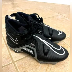 🆕 Nike Alpha 12 Mens Shoes Pro Menace 3‎ Football Cleats Black size 10