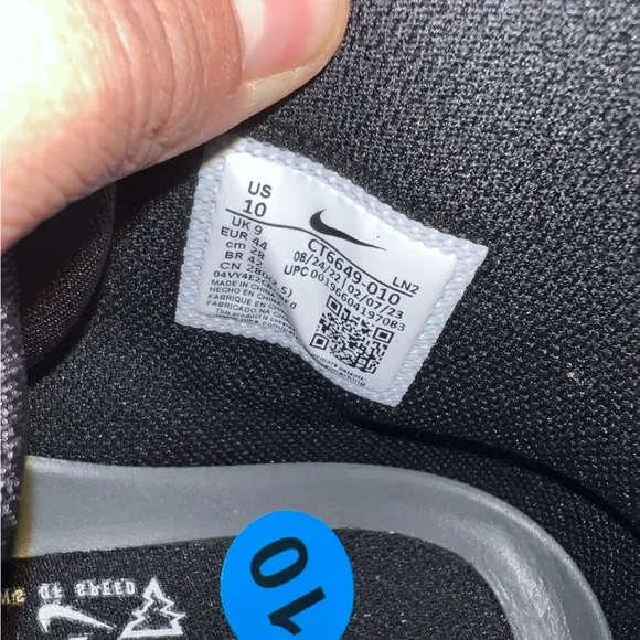 🆕 Nike Alpha 12 Mens Shoes Pro Menace 3‎ Football Cleats Black size 10