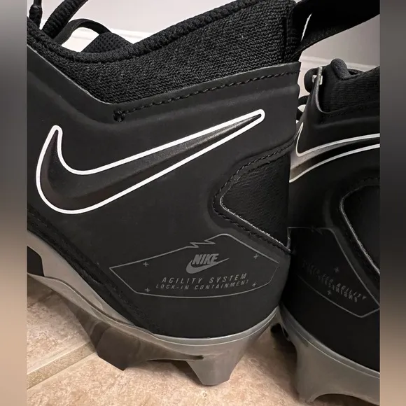 🆕 Nike Alpha 12 Mens Shoes Pro Menace 3‎ Football Cleats Black size 10