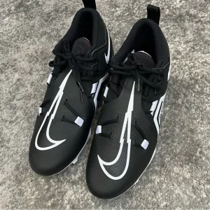 🔴 Nike Shoes Size 12.5 Alpha Menace Pro 3 Mid Football Cleats Men's Black