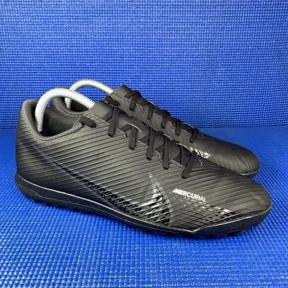 🔴 NIKE ZOOM MERCURIAL VAPOR 15 CLUB TF Men Size 9 Black Cleats DJ5968-001