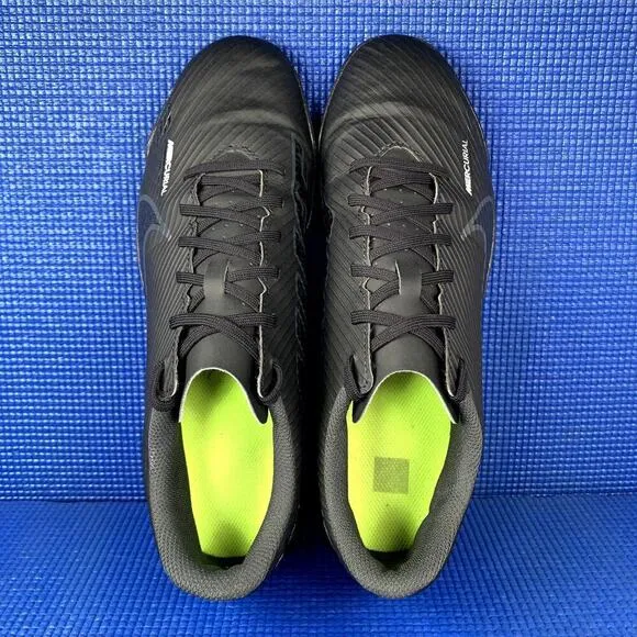 🔴 NIKE ZOOM MERCURIAL VAPOR 15 CLUB TF Men Size 9 Black Cleats DJ5968-001