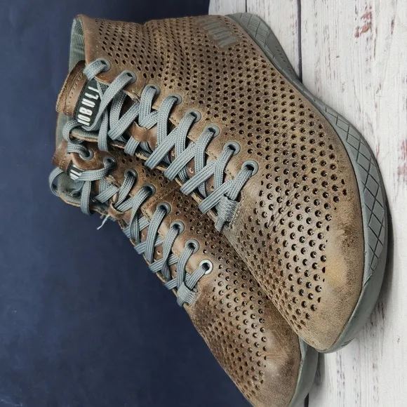 --NOBULL | Leather High Top Sneakers Trainer Shoes Men's 8