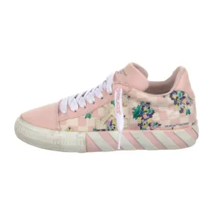 💜 Off White Virgil Abloh Vulcanized Canvas Tennis Checkerd Shoes Sneakers 👟