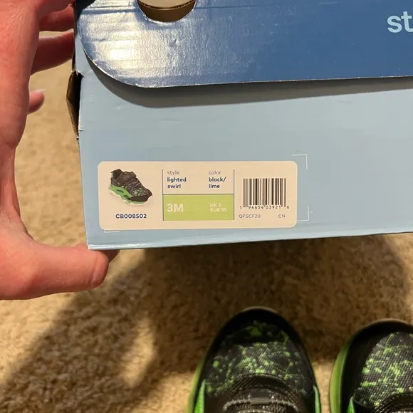🆕 Stride Rite Kids Light Up Sneakers Athletic Tennis Shoes size 3