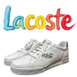 101. 🐊 Lacoste tribute oval men’s tennis shoes size 12 new