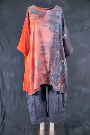 1255HD Art Tunic Flame to Smoke-Mountain Sea Dream