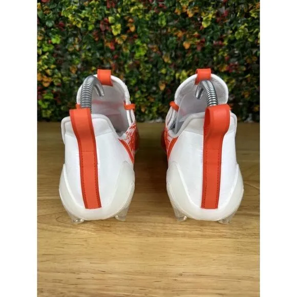 13 Adidas Adizero Primeknit‎ Football Cleats Shoes Orange White Mens 13 NEW NWT