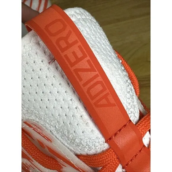 13 Adidas Adizero Primeknit‎ Football Cleats Shoes Orange White Mens 13 NEW NWT