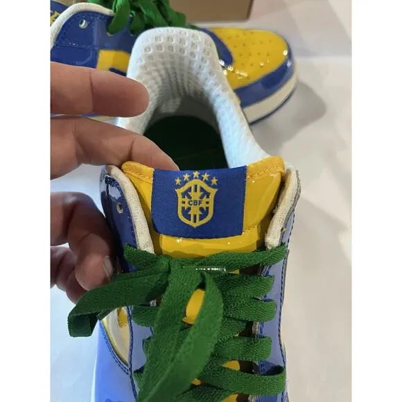 2006 Nike Air Force 1 Premium Brazil World Cup w/ Unopened Cards &amp; Box Size 11