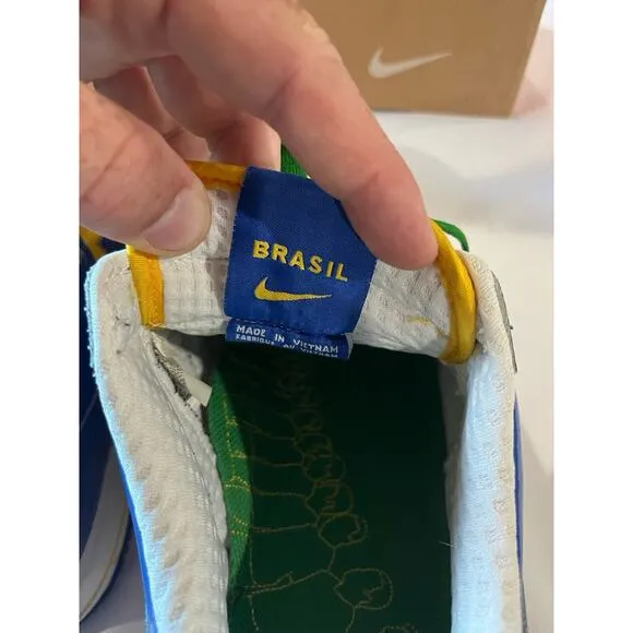 2006 Nike Air Force 1 Premium Brazil World Cup w/ Unopened Cards &amp; Box Size 11