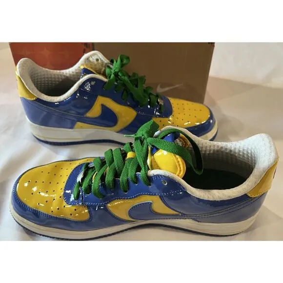 2006 Nike Air Force 1 Premium Brazil World Cup w/ Unopened Cards &amp; Box Size 11