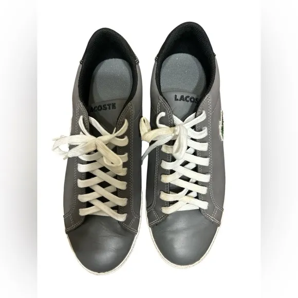 346. 🐊 Lacoste graduate lace up tennis shoes size 12