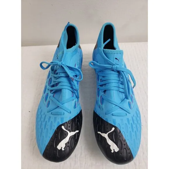 (5/5) Puma Men's Soccer Cleats Shoes Size 8.5 Future 5.3 Netfit 105756-01 Blue