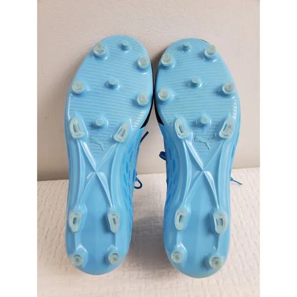(5/5) Puma Men's Soccer Cleats Shoes Size 8.5 Future 5.3 Netfit 105756-01 Blue