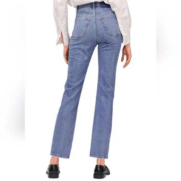 Abercrombie Ankle Straight High Rise Jean
