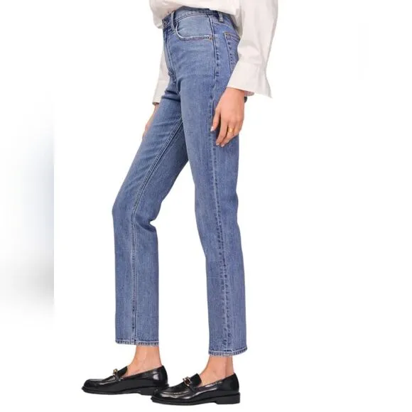 Abercrombie Ankle Straight High Rise Jean