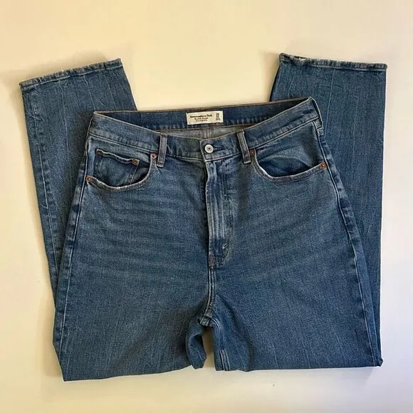 Abercrombie Ankle Straight High Rise Jean