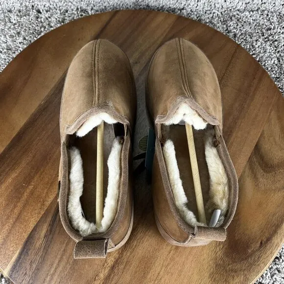ACORN Mens Size 7 Romeo II Sheepskin Slipper Cloud Cushion Comfort Shoes NEW