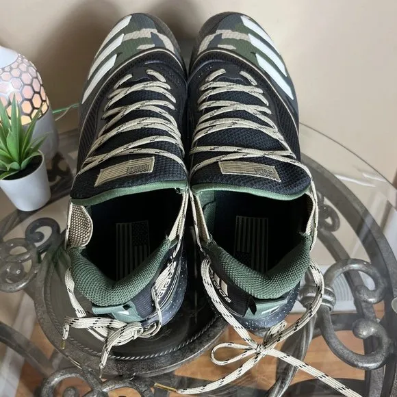 Addidas Icon V Bounce Men's USA‎ Camo Baseball Metal Cleats Shoes FX4258 Size 14