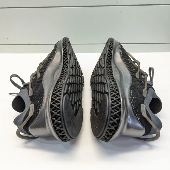 Adidas 4D Fusio Black Silver Metallic Training Running sneakers sz Men's 12