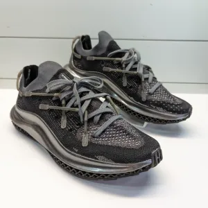 Adidas 4D Fusio Black Silver Metallic Training Running sneakers sz Men's 12