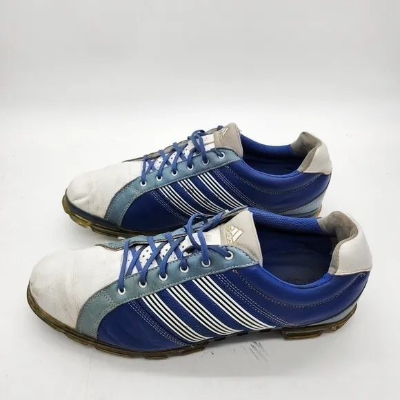 ADIDAS Adicross Tour Golf Cleats Men’s 12 Shoes White Blue
