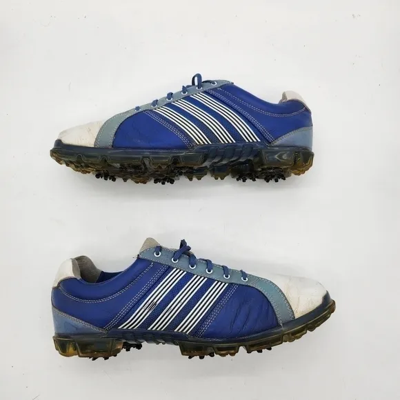 ADIDAS Adicross Tour Golf Cleats Men’s 12 Shoes White Blue