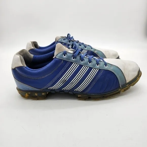 ADIDAS Adicross Tour Golf Cleats Men’s 12 Shoes White Blue
