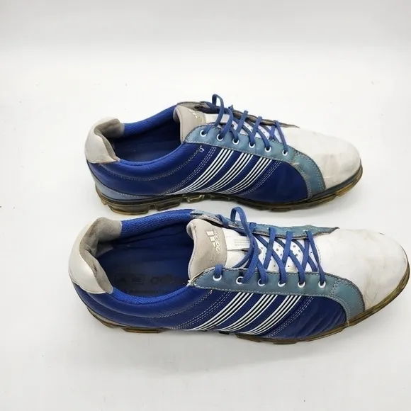 ADIDAS Adicross Tour Golf Cleats Men’s 12 Shoes White Blue