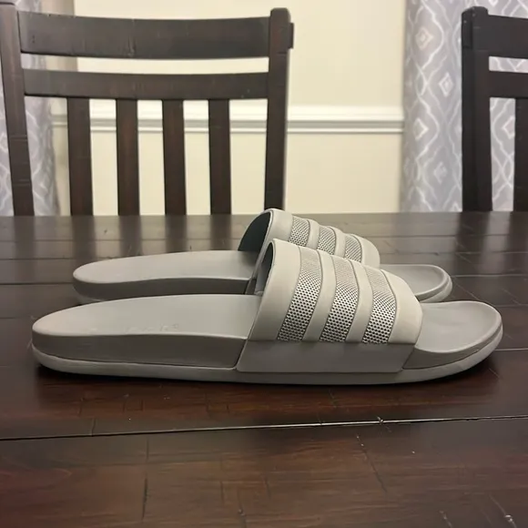 Adidas Adilette Comfort Slides Sandals Shoes new S80977 grey Mens Size 12