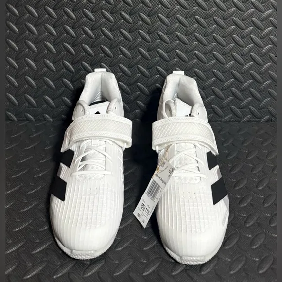 Adidas Adipower Weightlifting 3 White Black Gym Training Shoes Mens Size 10.5