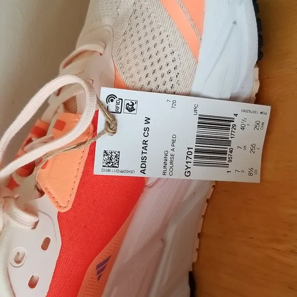 adidas Adistar CS Bliss Orange Pulse Lilac Athletic Shoes