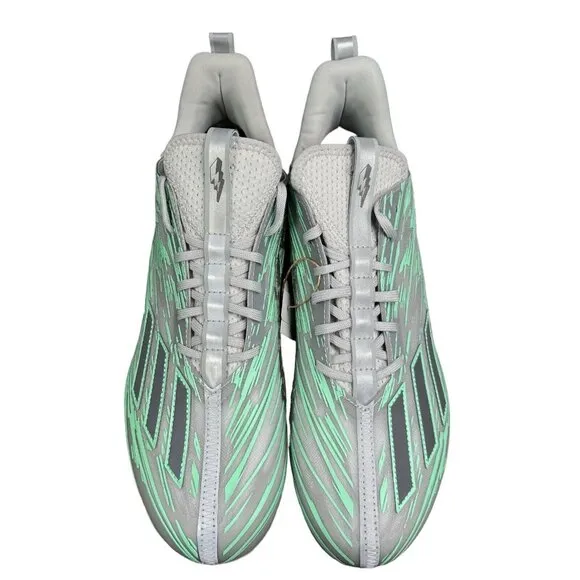 Adidas Adizero 12.0 Flash Grey Silver Football Cleats IG9573 Men's Size 12.5