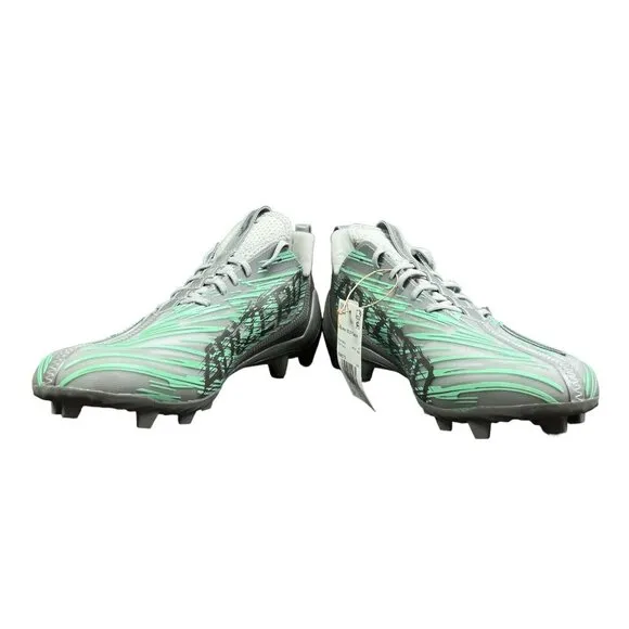 Adidas Adizero 12.0 Flash Grey Silver Football Cleats IG9573 Men's Size 12.5