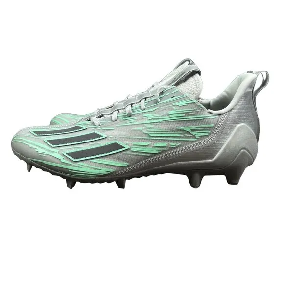 Adidas Adizero 12.0 Flash Grey Silver Football Cleats IG9573 Men's Size 12.5