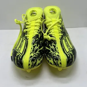 Adidas Adizero 12.0 Poison Cleats Mens 13.5 Shoes Athletic Football Yellow Skull