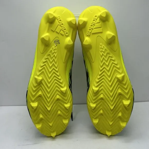 Adidas Adizero 12.0 Poison Cleats Mens 13.5 Shoes Athletic Football Yellow Skull