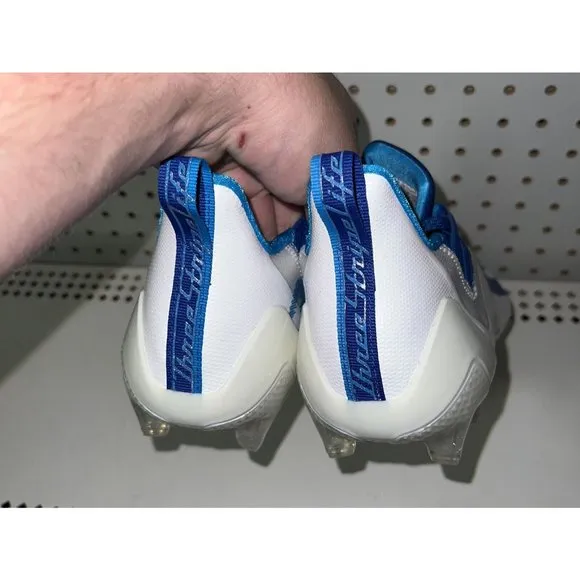 Adidas Adizero 2021 Mens Football Cleats Size 12.5 White Blue FZ0766