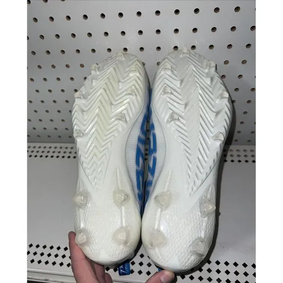 Adidas Adizero 2021 Mens Football Cleats Size 12.5 White Blue FZ0766