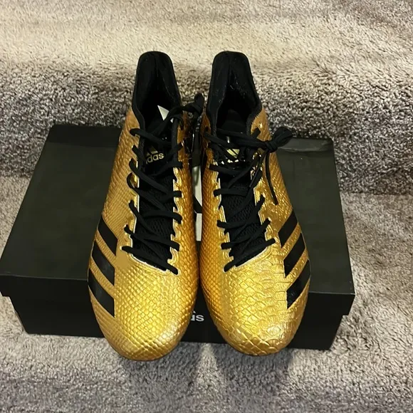 Adidas Adizero 5 Star 6.0 Gold Soccer Cleats Shoes new BW077 Mens size 13