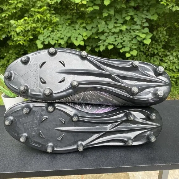Adidas Adizero 8.0 SK‎ Black Purple Silver Football Cleats Mens Size 15 D97030