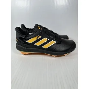 adidas Adizero Afterburner 8 Black Yellow Baseball Cleats Men’s Size 12.5 H00974