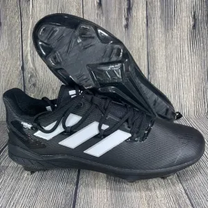 Adidas Adizero Afterburner 8 Black/White Metal Baseball Cleats Mens 11.5 FZ4217