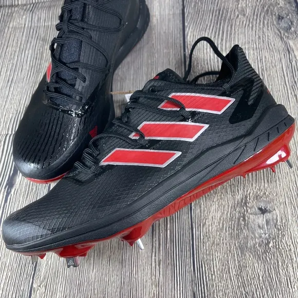 adidas Adizero Afterburner 8 Core Black/Team Power Red baseball Mens H00976