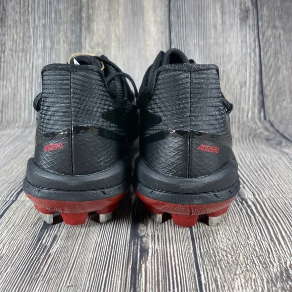 adidas Adizero Afterburner 8 Core Black/Team Power Red baseball Mens H00976
